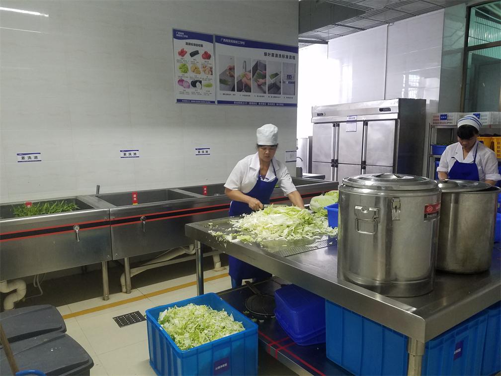 廣西商貿高級技工學校廚房設備工程之4D無水廚房2